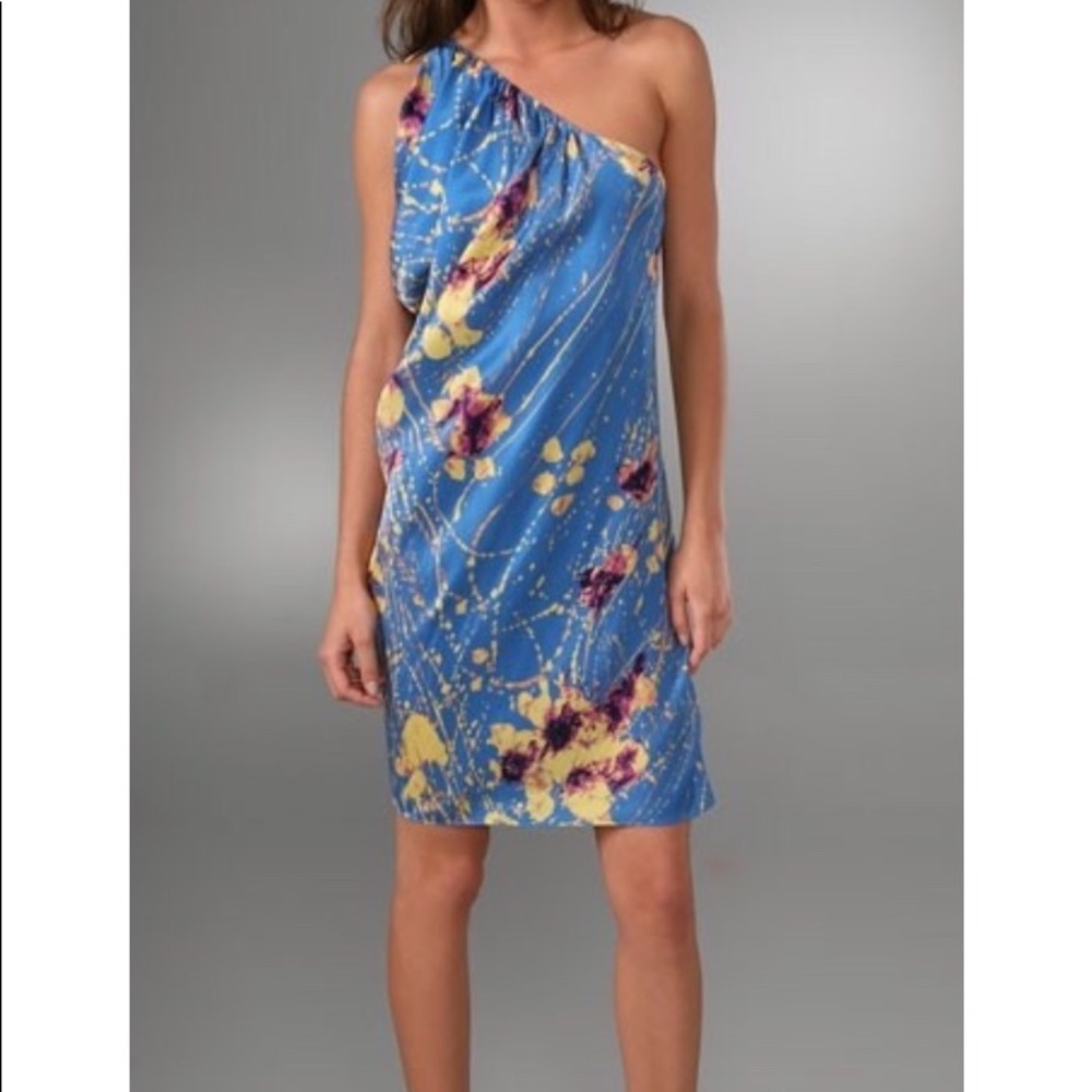 Elie Tahari Never Worn Blue Off Shoulder Dress